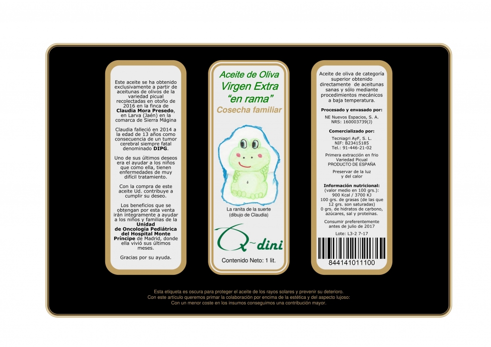 Se completa la venta del AOVE marca Q-Dini de Tecniagri